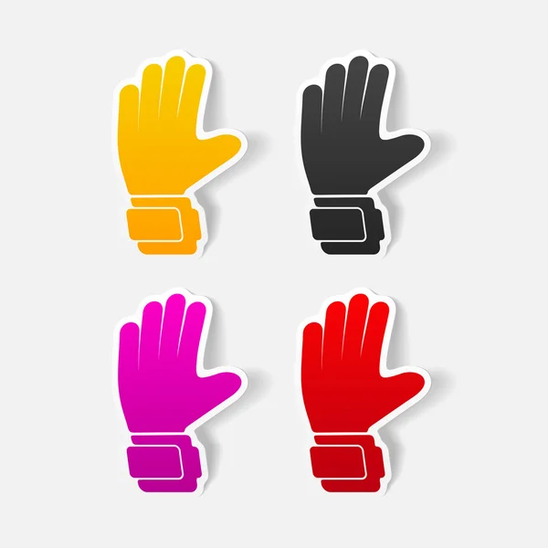 Gloves design element — Stock Vector