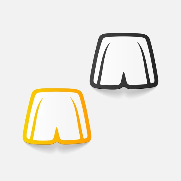 Soccer shorts design element — Stock Vector