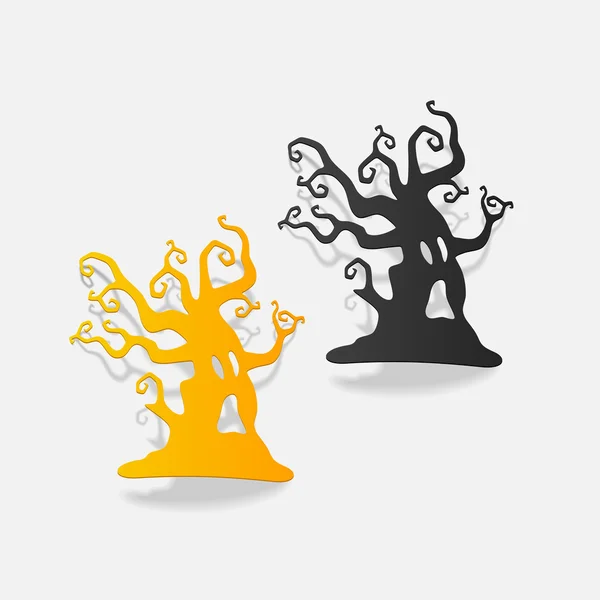 Elemento de diseño árbol — Vector de stock