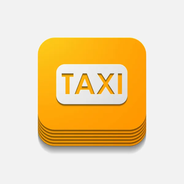 Taxi tlačítkoタクシー ボタン — ストックベクタ