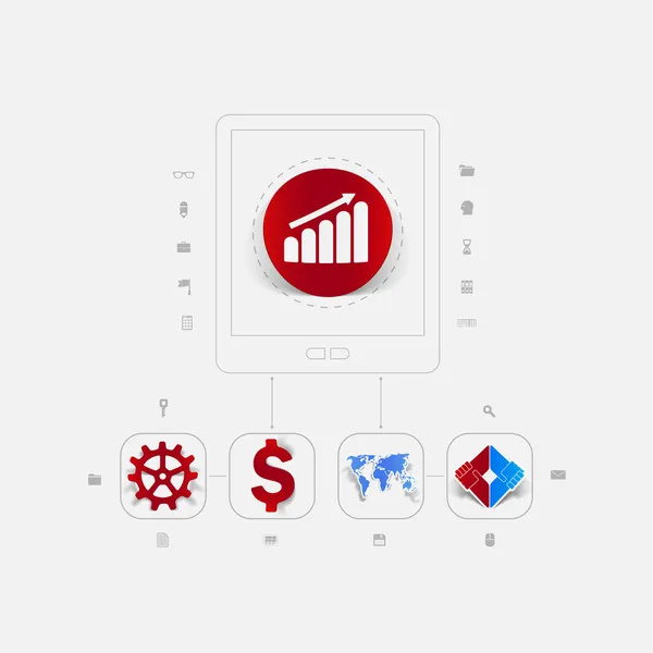 Iconos de negocios — Vector de stock