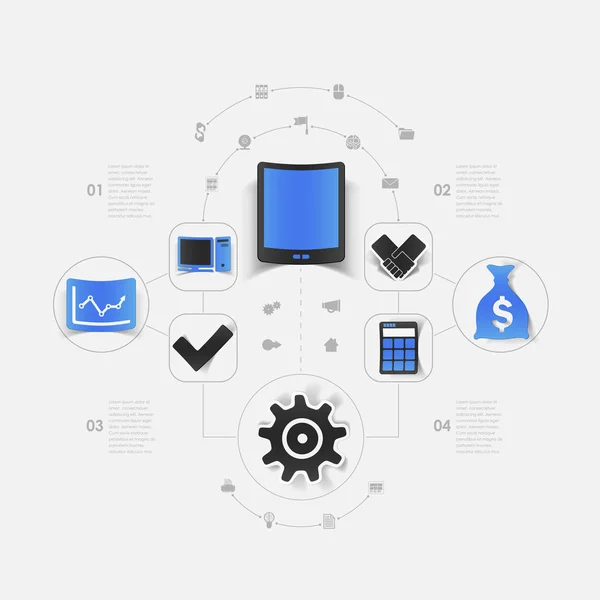 Ícones de negócios — Vetor de Stock