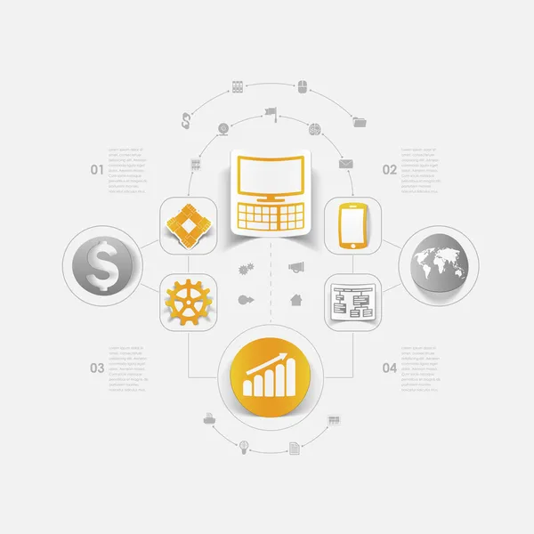 Ícones de negócios — Vetor de Stock