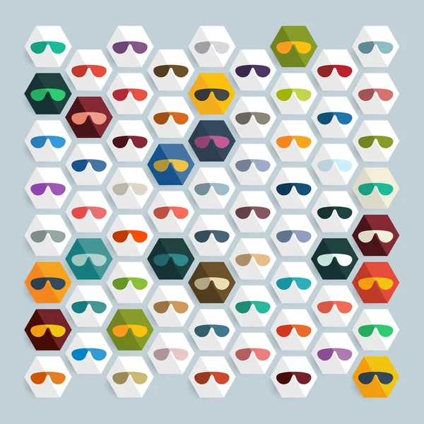 Sunglasses background — Stock Vector