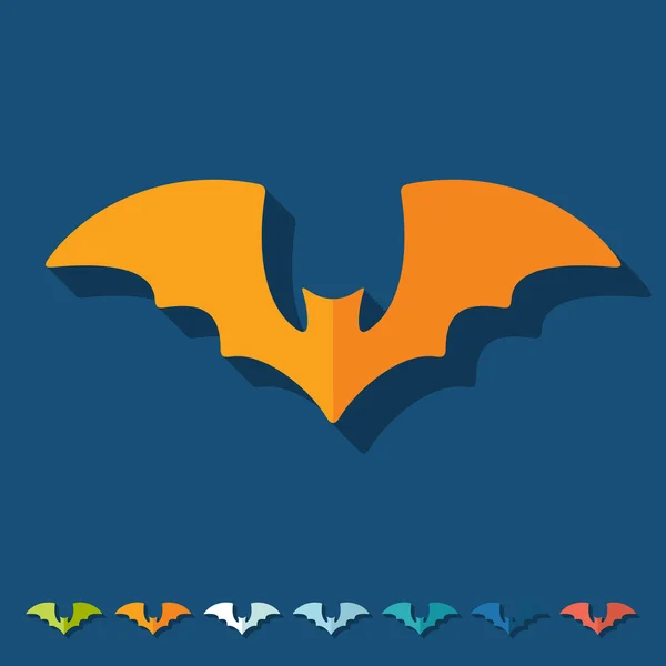 Élément design chauve-souris — Image vectorielle