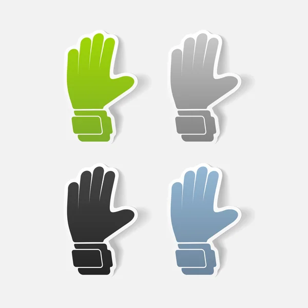 Элемент дизайна перчаток — стоковый вектор