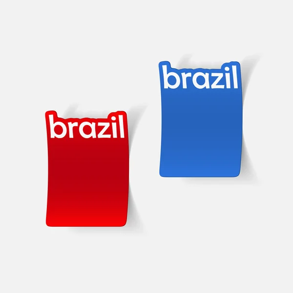 Brazilië inscriptie — Stockvector