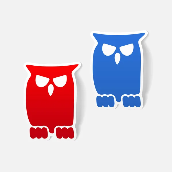 Élément design hibou — Image vectorielle