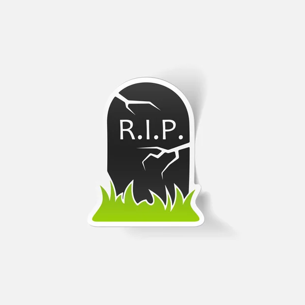 Halloween gravsten — Stock vektor