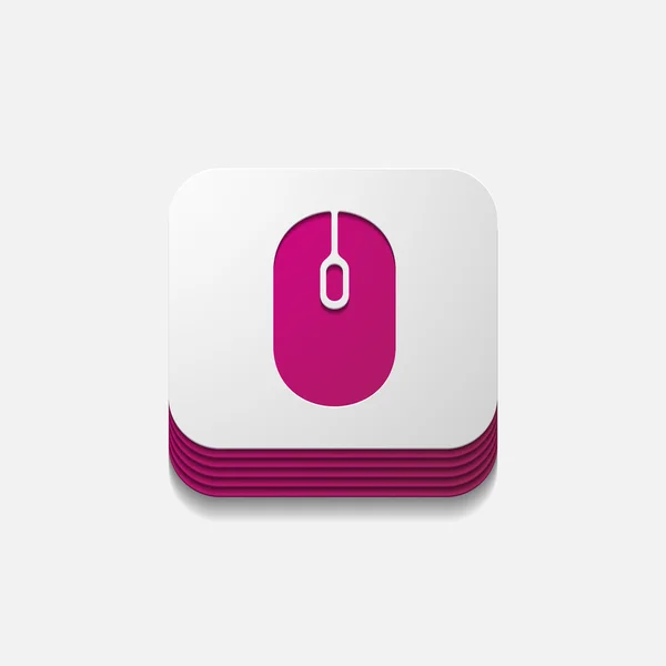 Mouse button — Stock Vector