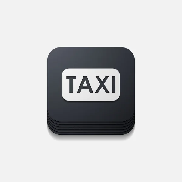 Taxi tlačítkoタクシー ボタン — ストックベクタ