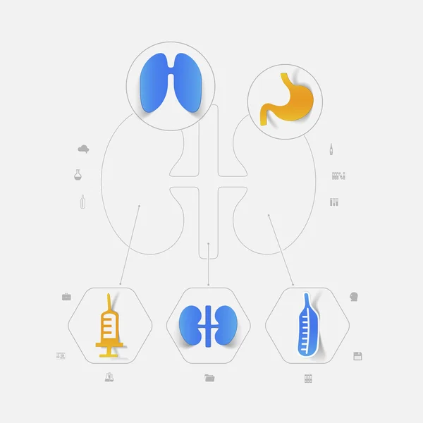 Icônes médicales — Image vectorielle