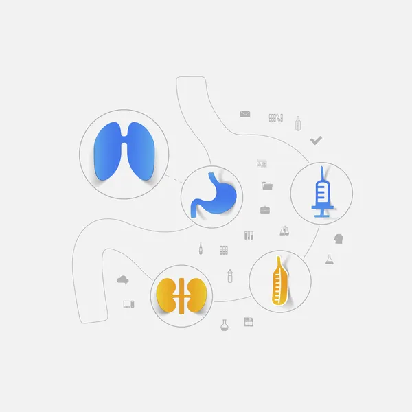 Icônes médicales — Image vectorielle