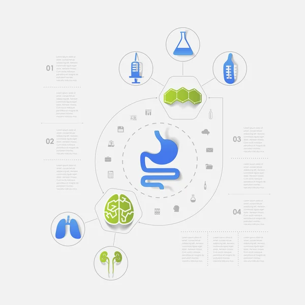 Icônes médicales — Image vectorielle