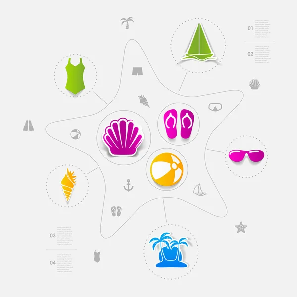 Iconos de Turismo — Vector de stock