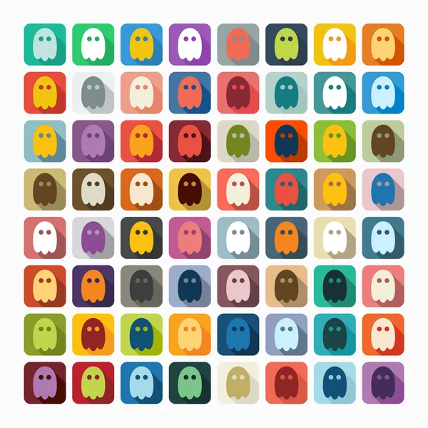Ghost icons set — Stock Vector