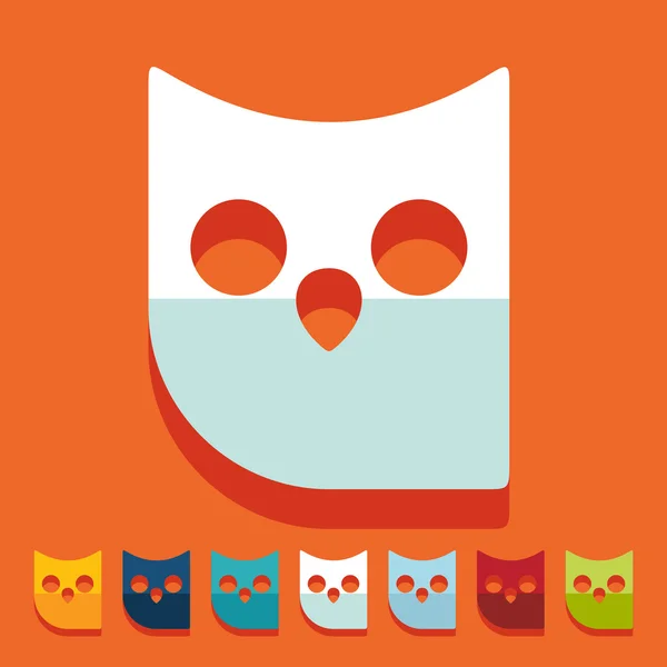 Owl icons — Stock Vector