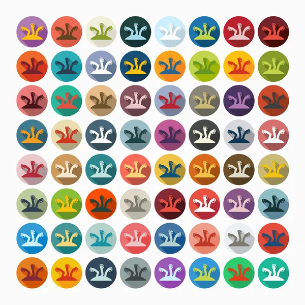 Hand icons set — Stock Vector