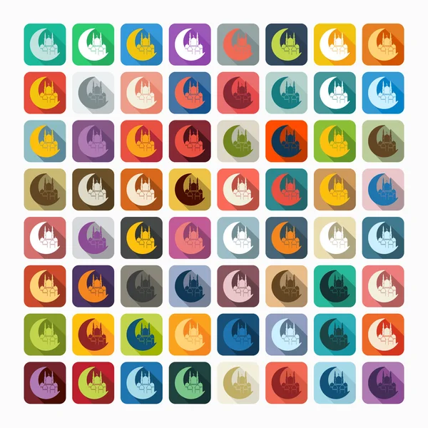 Mosque icons — Stock Vector