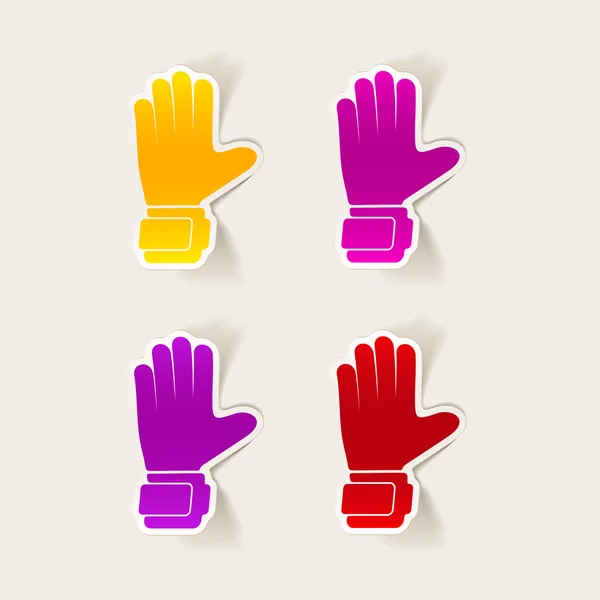 Handschoenen ontwerpelementen — Stockvector