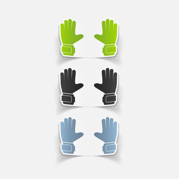 Gloves design elements — Stock Vector