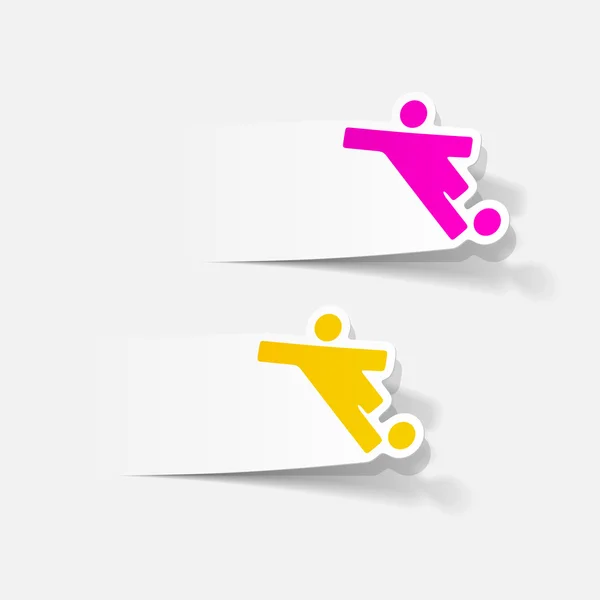Football joueurs éléments de conception — Image vectorielle