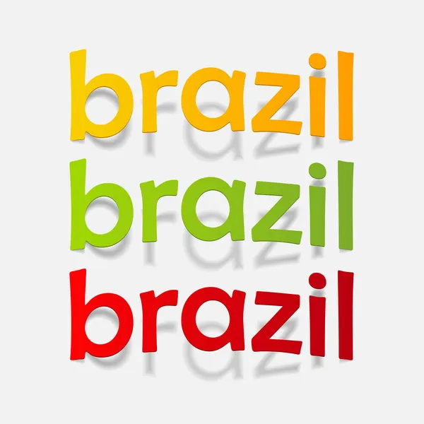 Элементы дизайна Бразилии — стоковый вектор