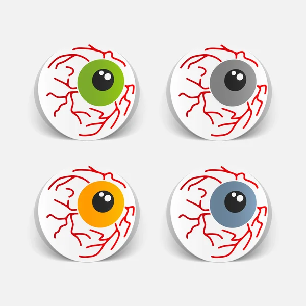 Augen Designelemente — Stockvektor