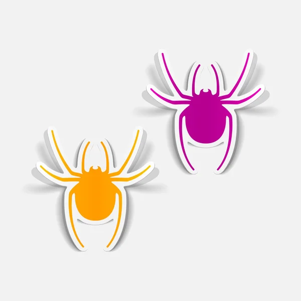Örümcekler tasarım öğeleri — Stok Vektör