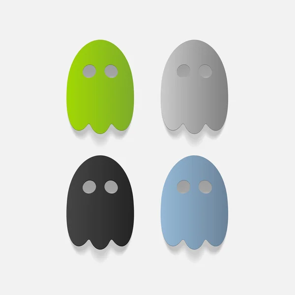 幽霊のデザイン要素 — ストックベクタ