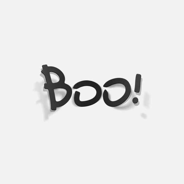 Boo επιγραφή — Διανυσματικό Αρχείο