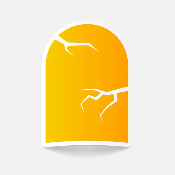 墓石のデザイン要素 — ストックベクタ