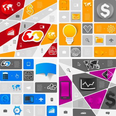 iş geometrik Infographic