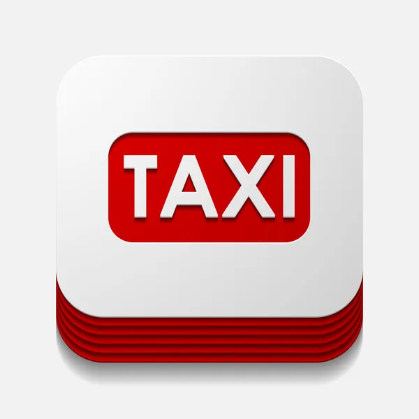 Taxi tlačítkoタクシー ボタン — ストックベクタ