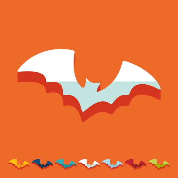 Bat icon — Stock Vector