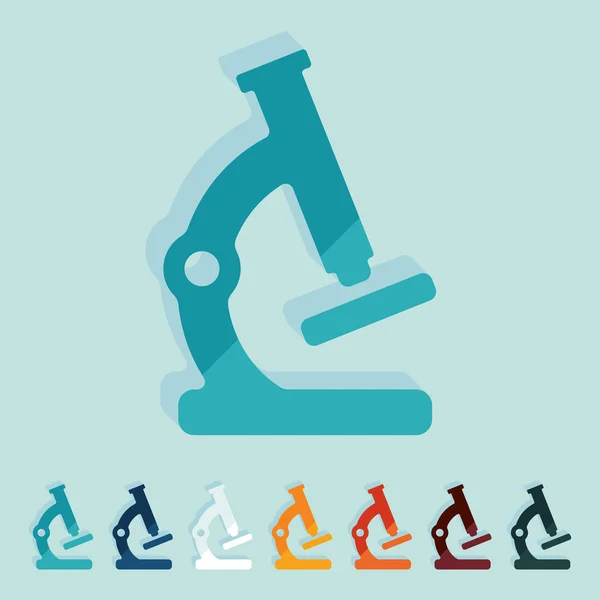 Mikroskop simgesi — Stok Vektör