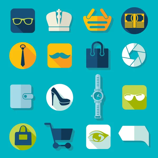 Conjunto de iconos de moda — Vector de stock