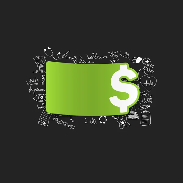 Money sticker — Stock Vector