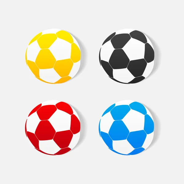 Football ball design element — Stock Vector