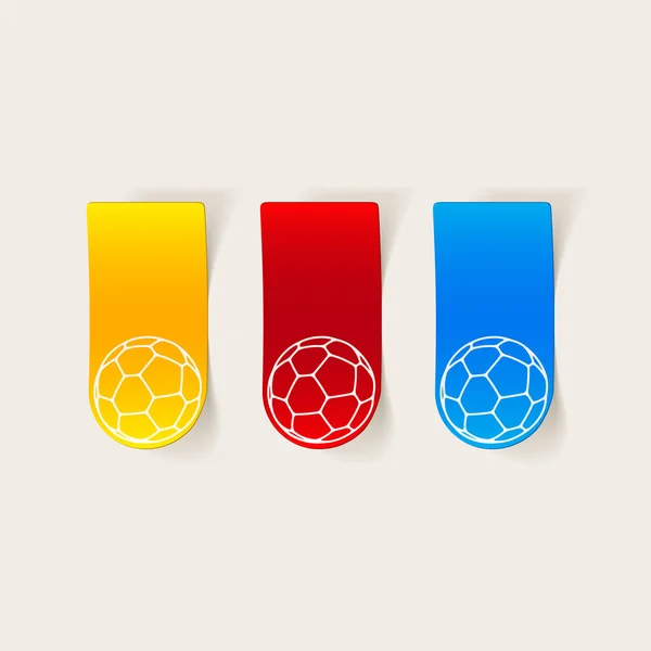 Football ball design element — Stock Vector