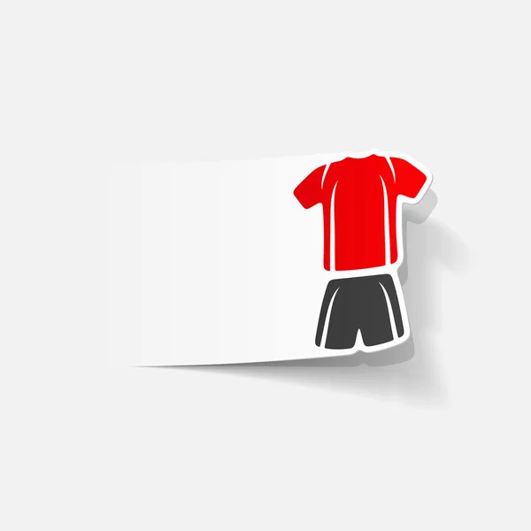 Fotbalové oblečení designový prvek — Stockový vektor