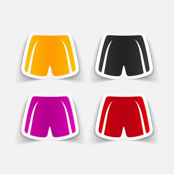 Shorts design element — Stock Vector