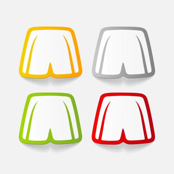 Elemento de diseño Shorts — Vector de stock