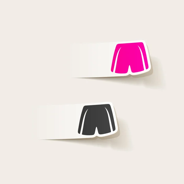 Pantaloncini elemento di design — Vettoriale Stock