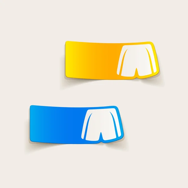 Elemento de design Shorts — Vetor de Stock