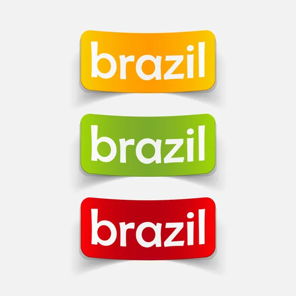 Elemento de diseño Brasil — Vector de stock