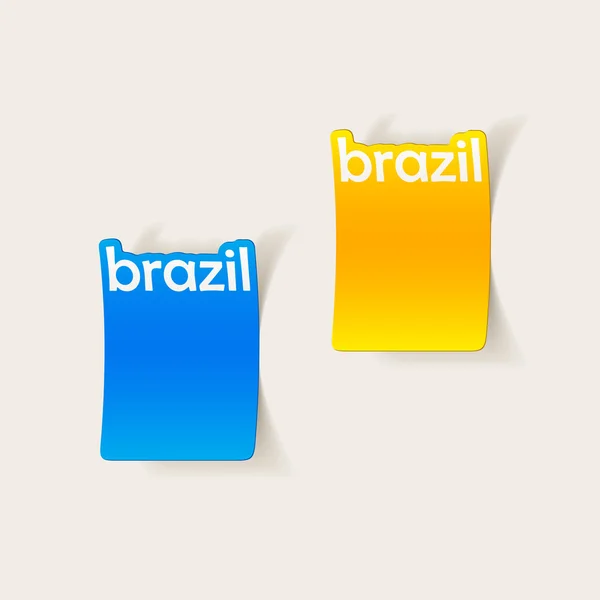 Brazilië ontwerpelement — Stockvector