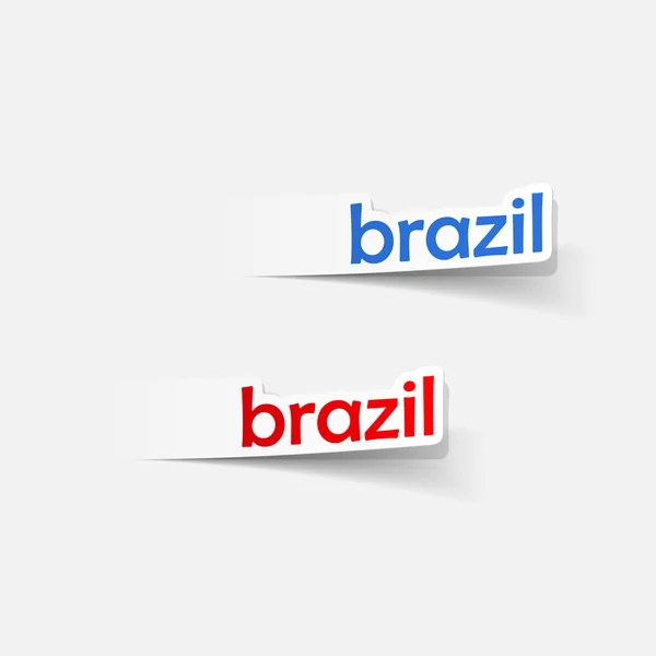 ブラジルのデザイン要素 — ストックベクタ