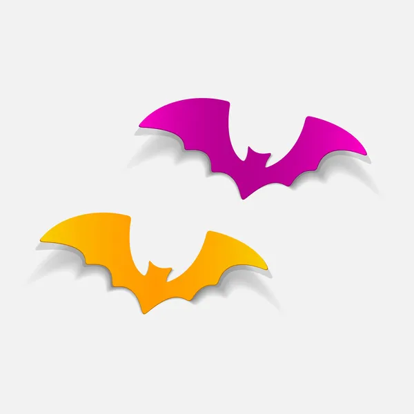 Pipistrello elemento di design — Vettoriale Stock
