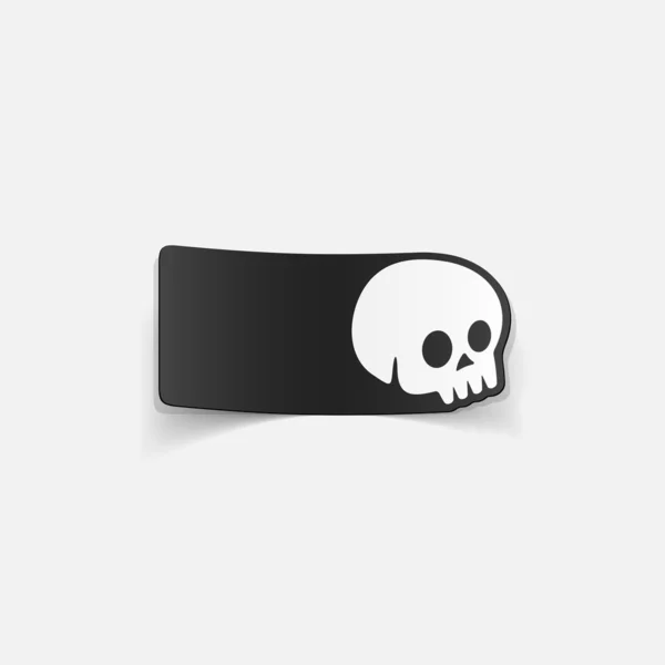 Skull design element — Stock Vector